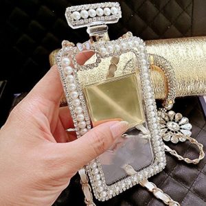 Crystal & Pearl Perfume Bottle Phone Case2